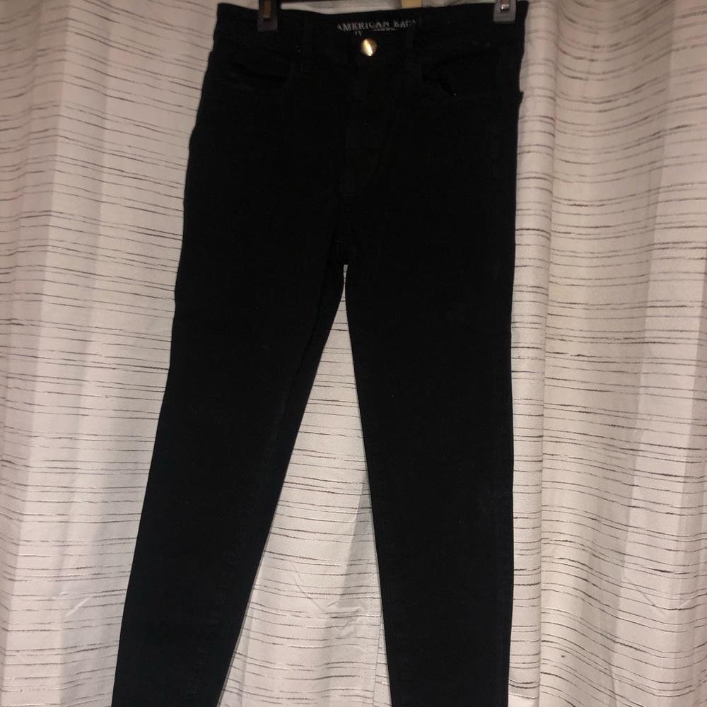 Black American Eagle Skinny Jeans